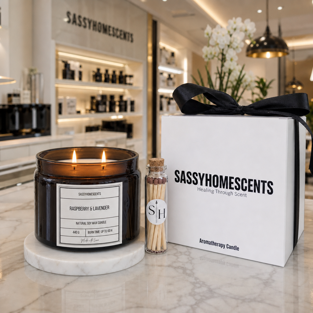 Ultimate Gift Set – Large Candle, Matches & Gift Wrap | Sassy Home Scents