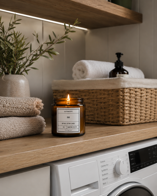 Luxury Oud Scented Candle | Rich Moroccan Fragrance | UK Soy Wax