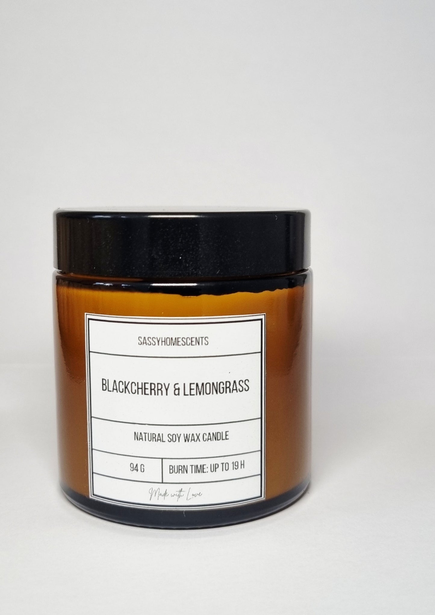BlackCherry & Lemongrass Candle
