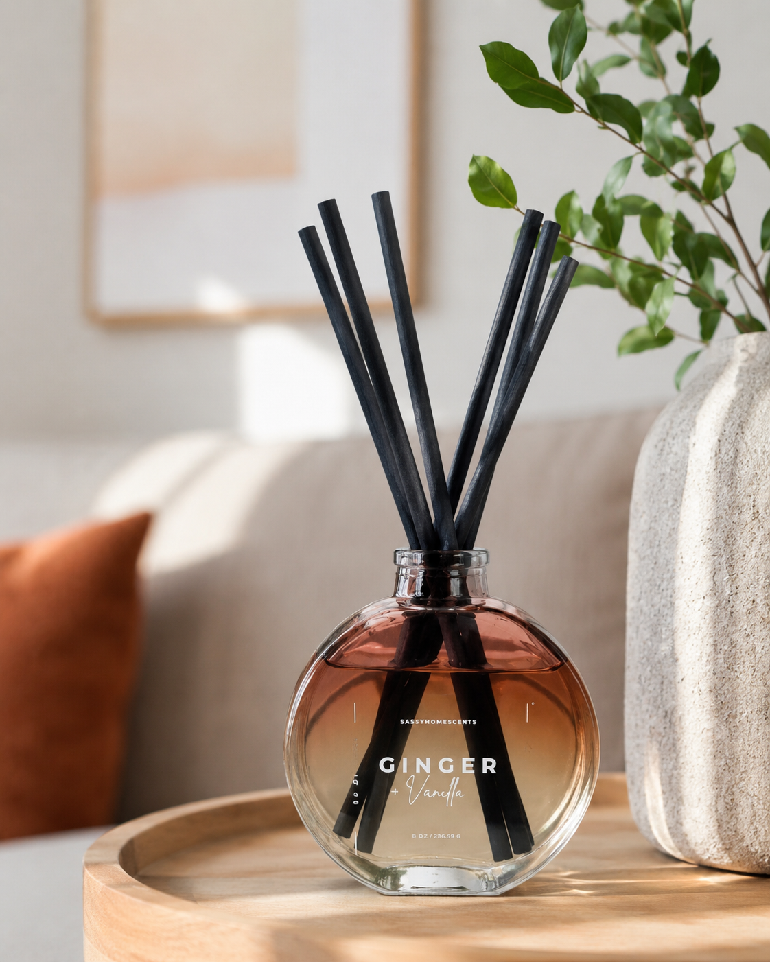 Ginger & Vanilla Reed Diffuser – Warm Spiced Home Fragrance