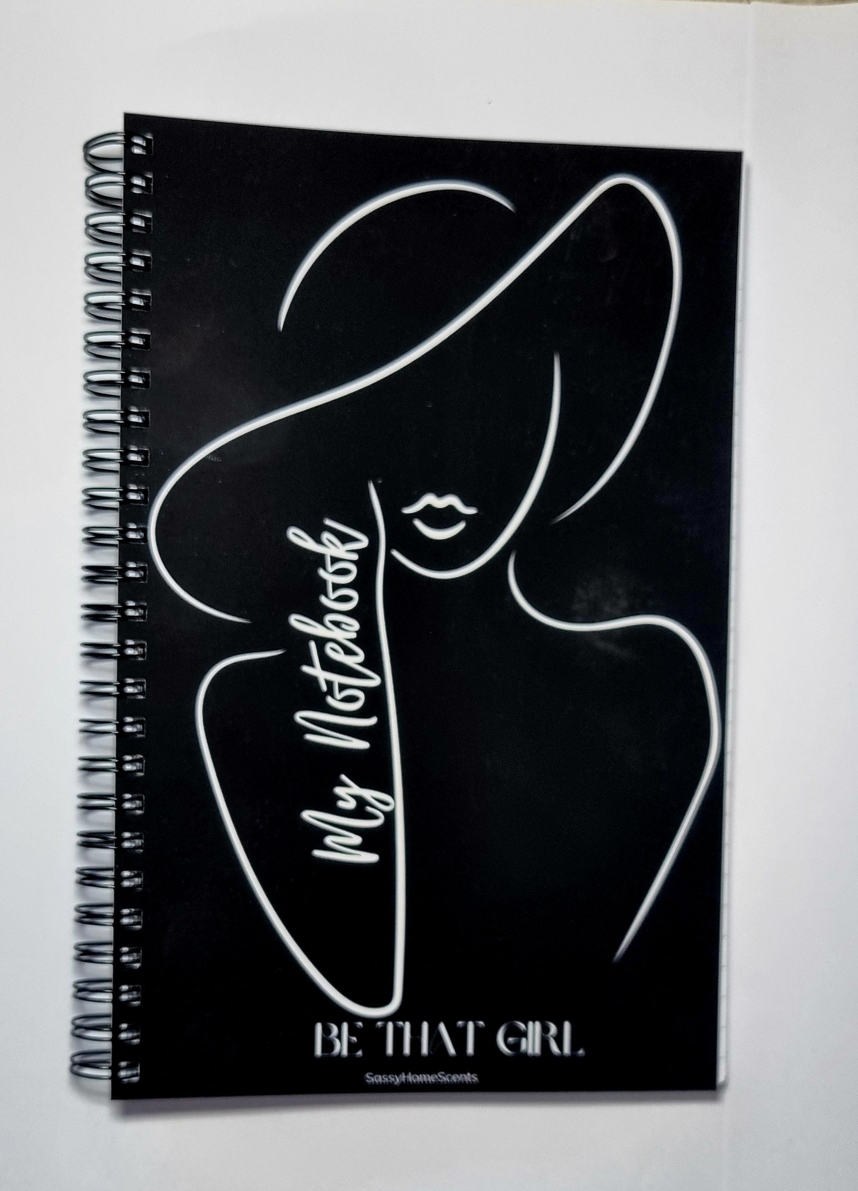 Be That Girl lined notebook motivational stationery UK