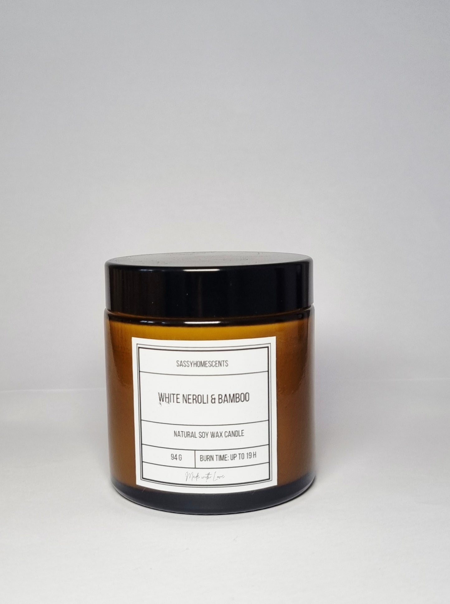 white neroli and bamboo luxury scented soy candle