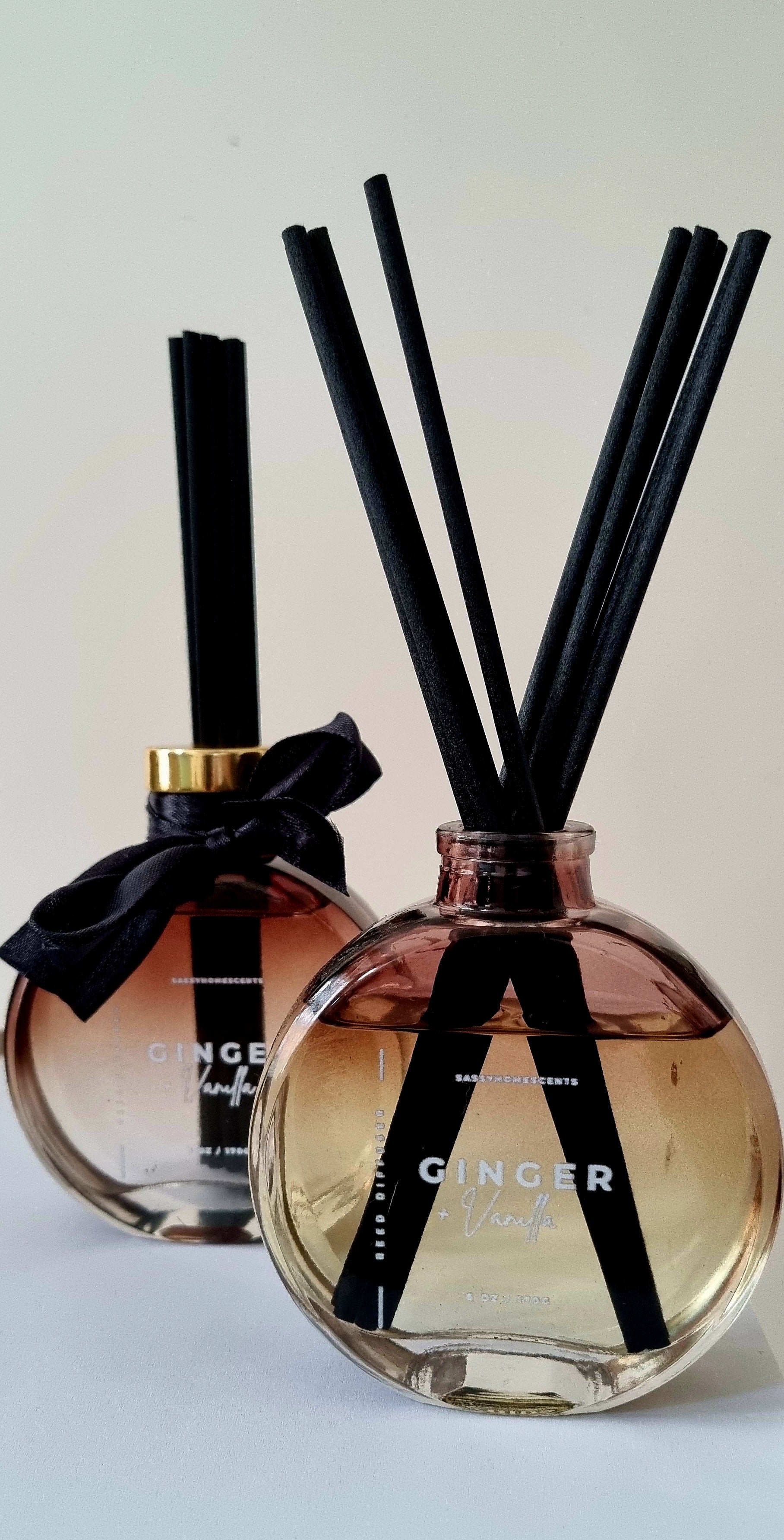 Warm spiced ginger vanilla home fragrance diffuser